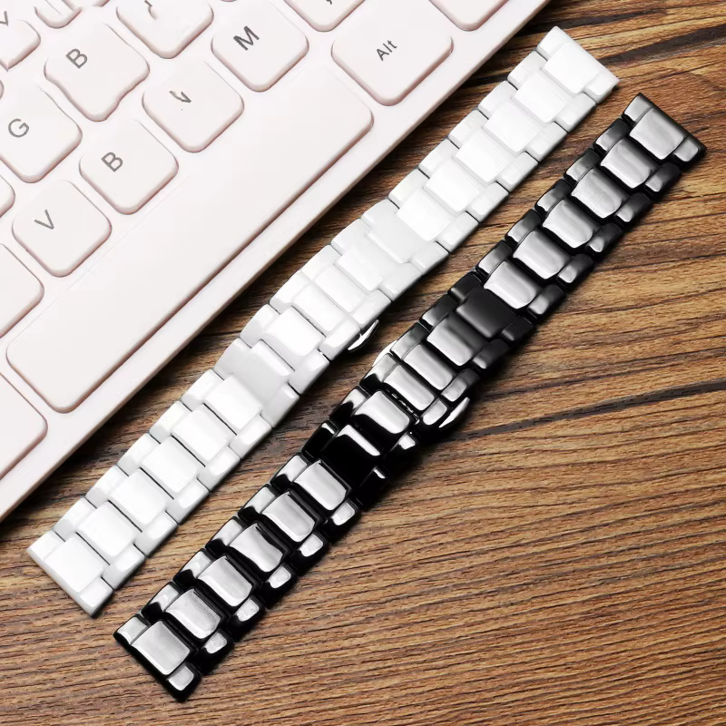 Bracelet de montre universel en céramique pour hommes et femmes
