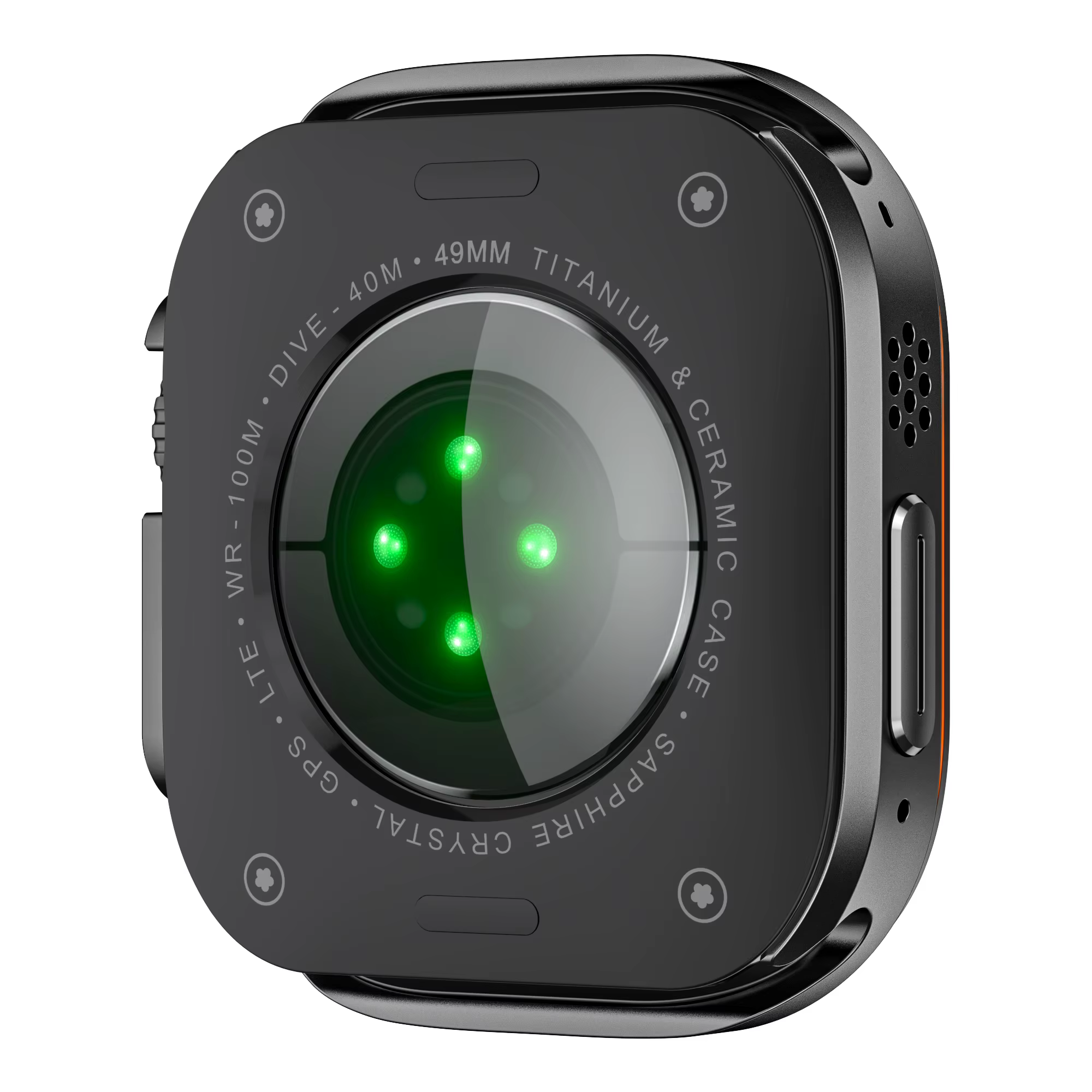 Étui de protection style Halo pour Apple Watch Ultra 3 2 1 49 mm