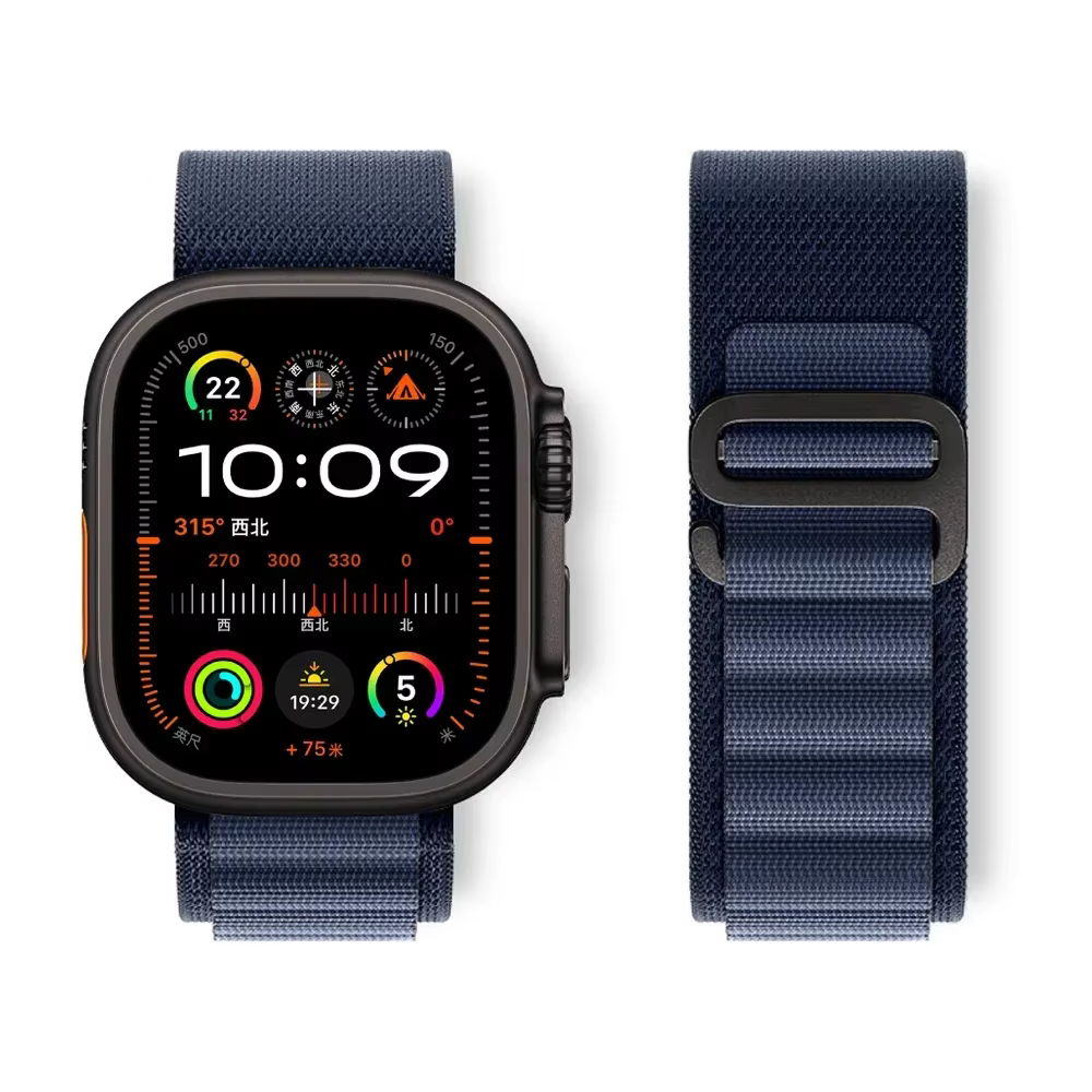 Nouveaux bracelets à boucle alpine pour Apple Watch série 11/10/9 bandes 46mm 45mm 44mm 41mm 40mm 42mm correa iWatch 8 7 6 5 SE3 Ultra 2 49mm