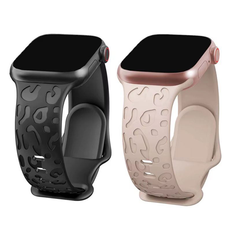 Bracelet léopard gravé pour Apple Watch