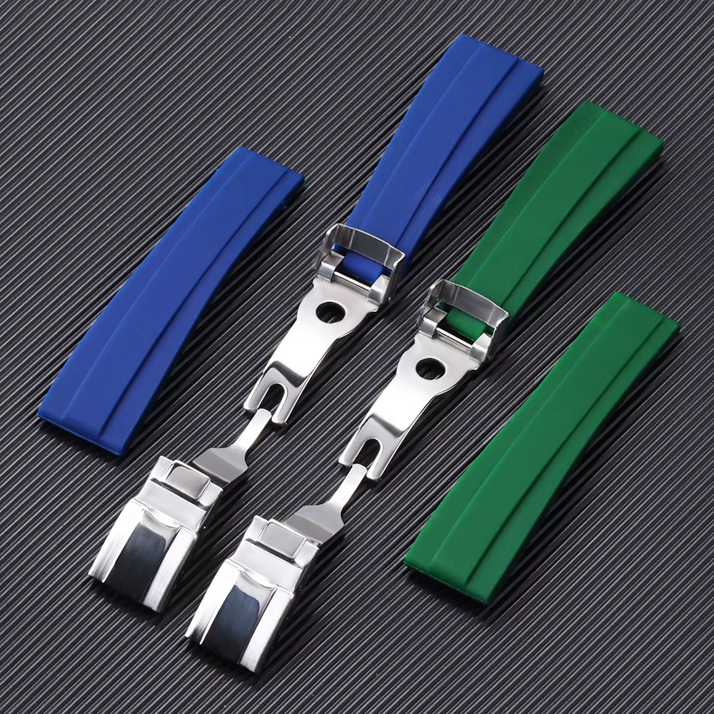 Bracelet de montre en caoutchouc 20mm pour Rolex pour Submariner pour Daytona pour Oysterflex