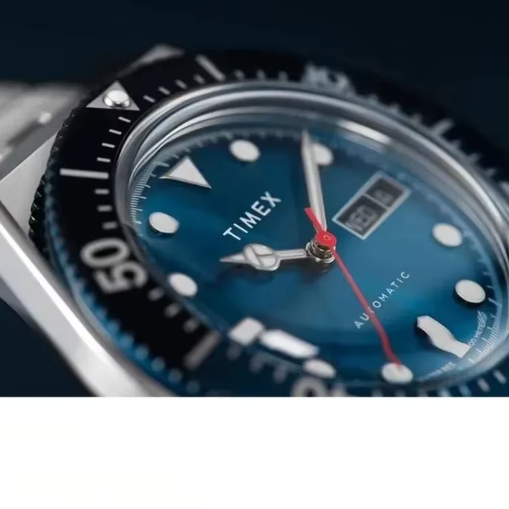 Montre automatique mécanique TIMEX de luxe avec calendrier