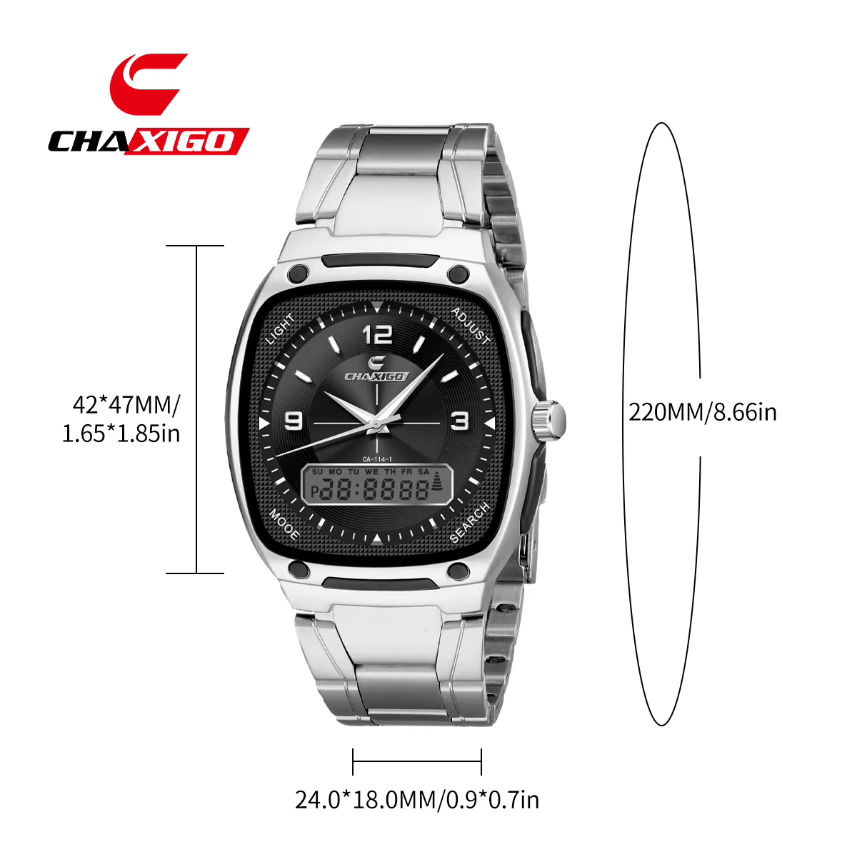 CHAXIGO montre d'affaires de mode pour hommes