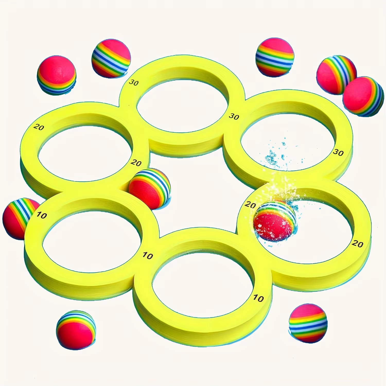 Ensemble de jeu de lancer de piscine, jouets de piscine flottants pour Sports aquatiques en famille, tapis de jeu d'eau de jeu de lancer