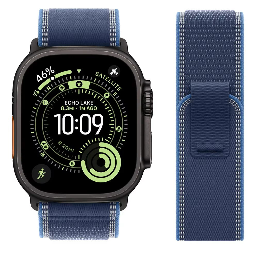 Boucle de sentier pour bracelet de montre Apple Ultra 3 11 10 9 8 7 6 5 SE 49mm 46mm 45mm 42mm 44mm 40mm 41