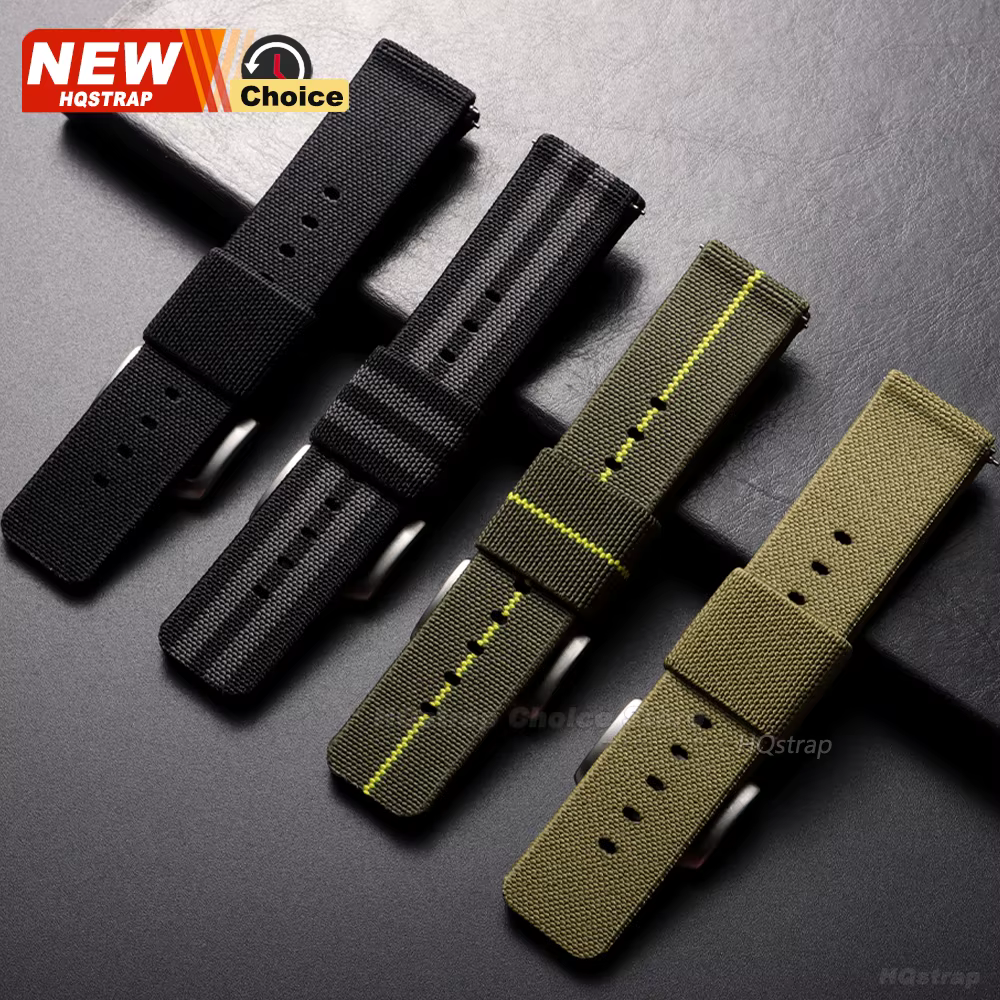 Nouveau bracelet de montre en nylon élastique tissé, 18mm 20mm 22mm, universel, à libération rapide, pour montre militaire, bracelet pour femmes et hommes