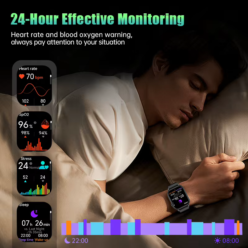 Montre connectée GPS LIGE avec écran HD 2