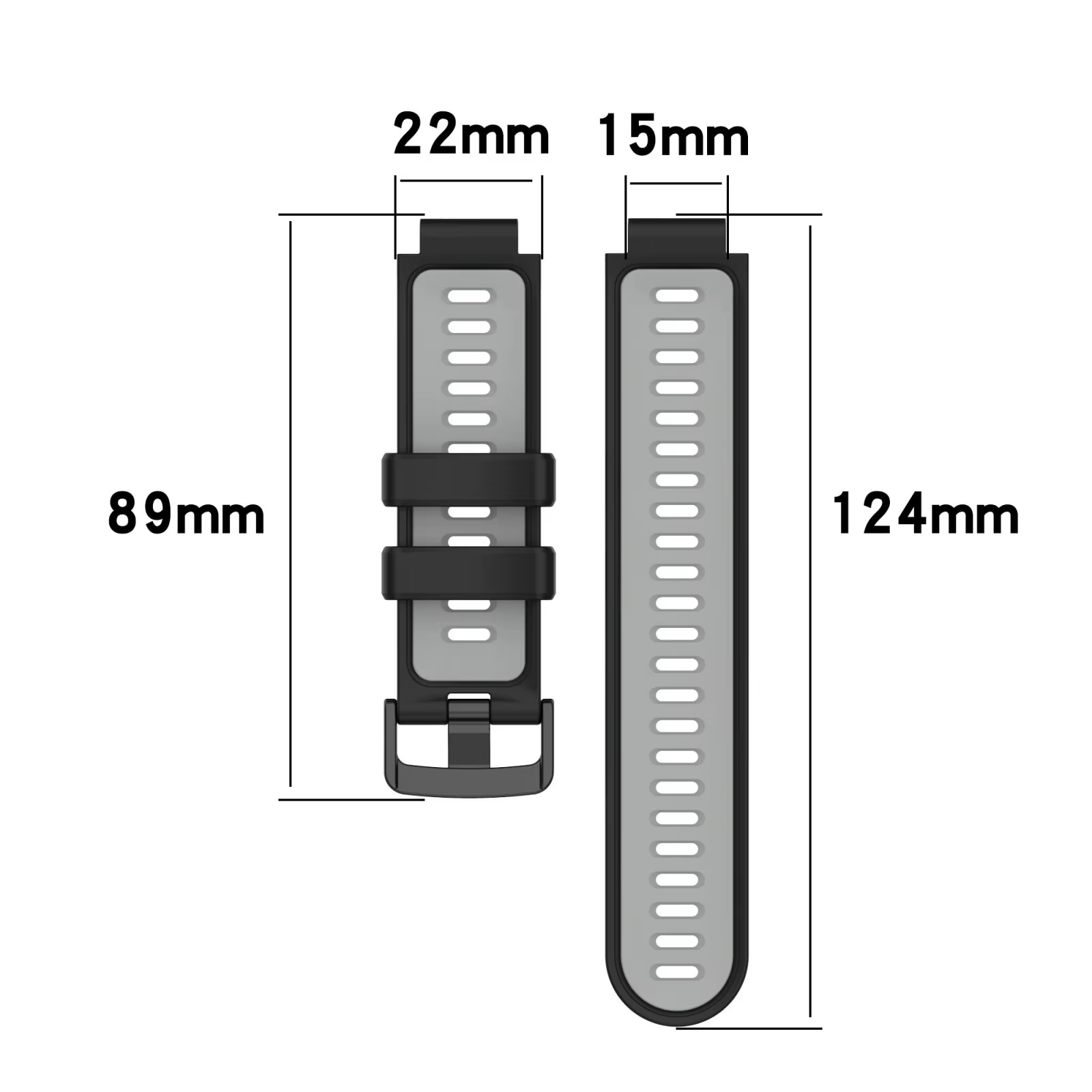 Bracelet de montre de Sport en Silicone pour Garmin Forerunner 220 230 235 620 630 735