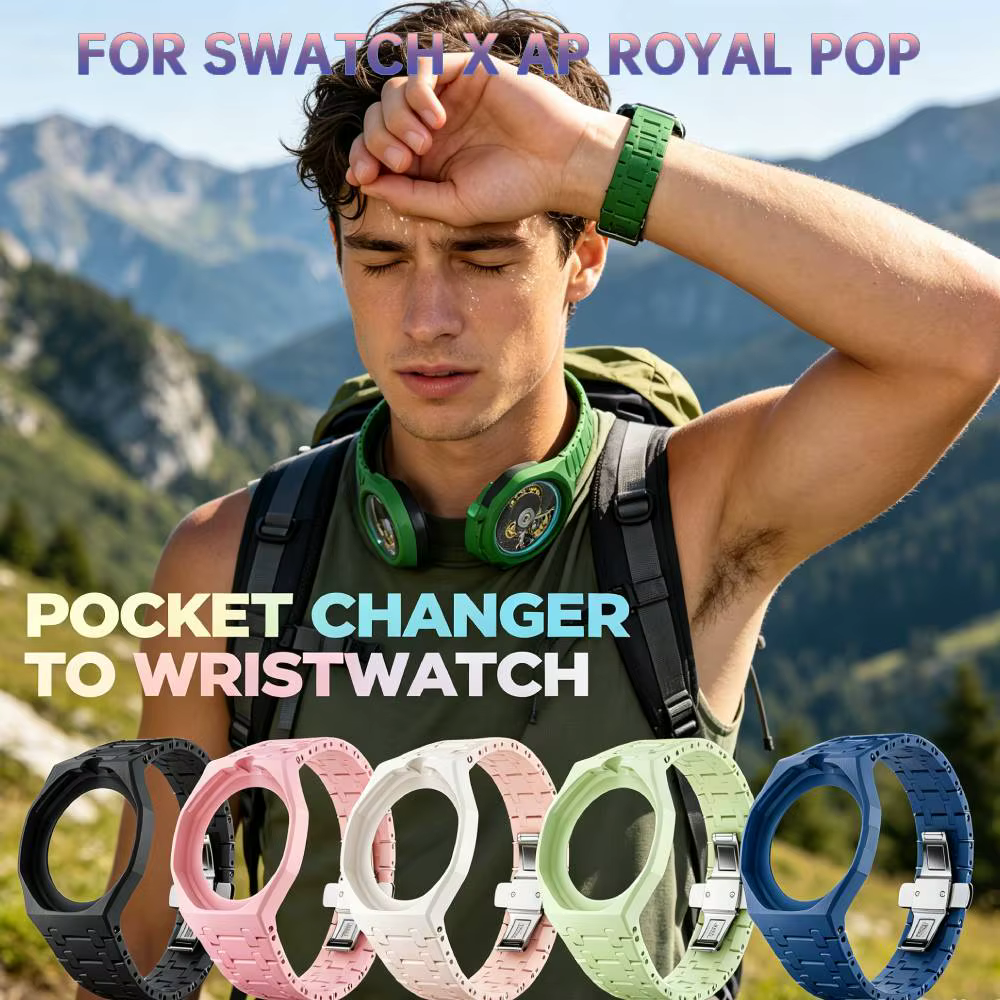 Bracelet de montre en céramique pour S-watch x AP Royal POP