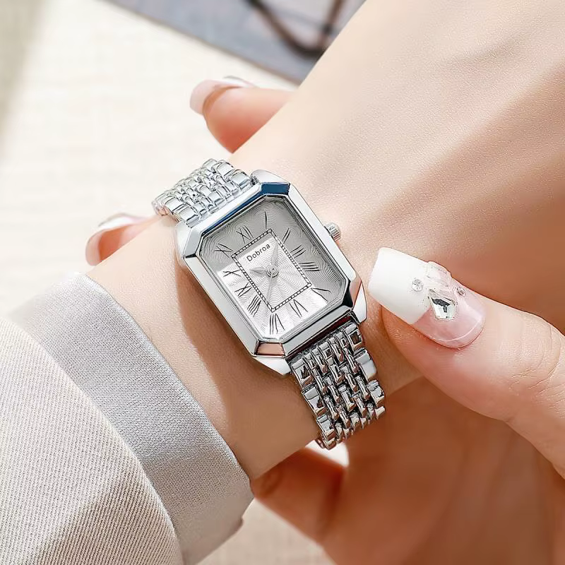 Montre à Quartz carrée classique pour femmes