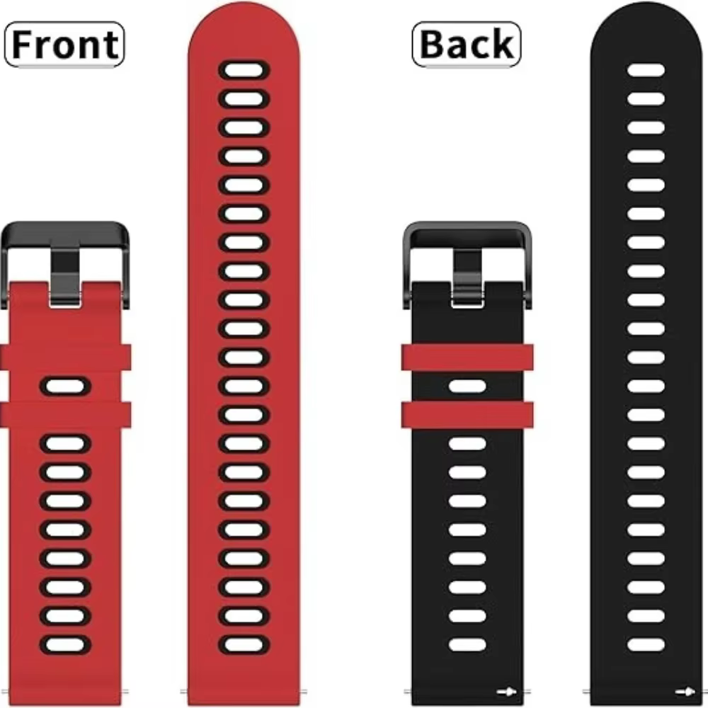 Bracelet en silicone bicolore pour montre connectée Black Shark Run