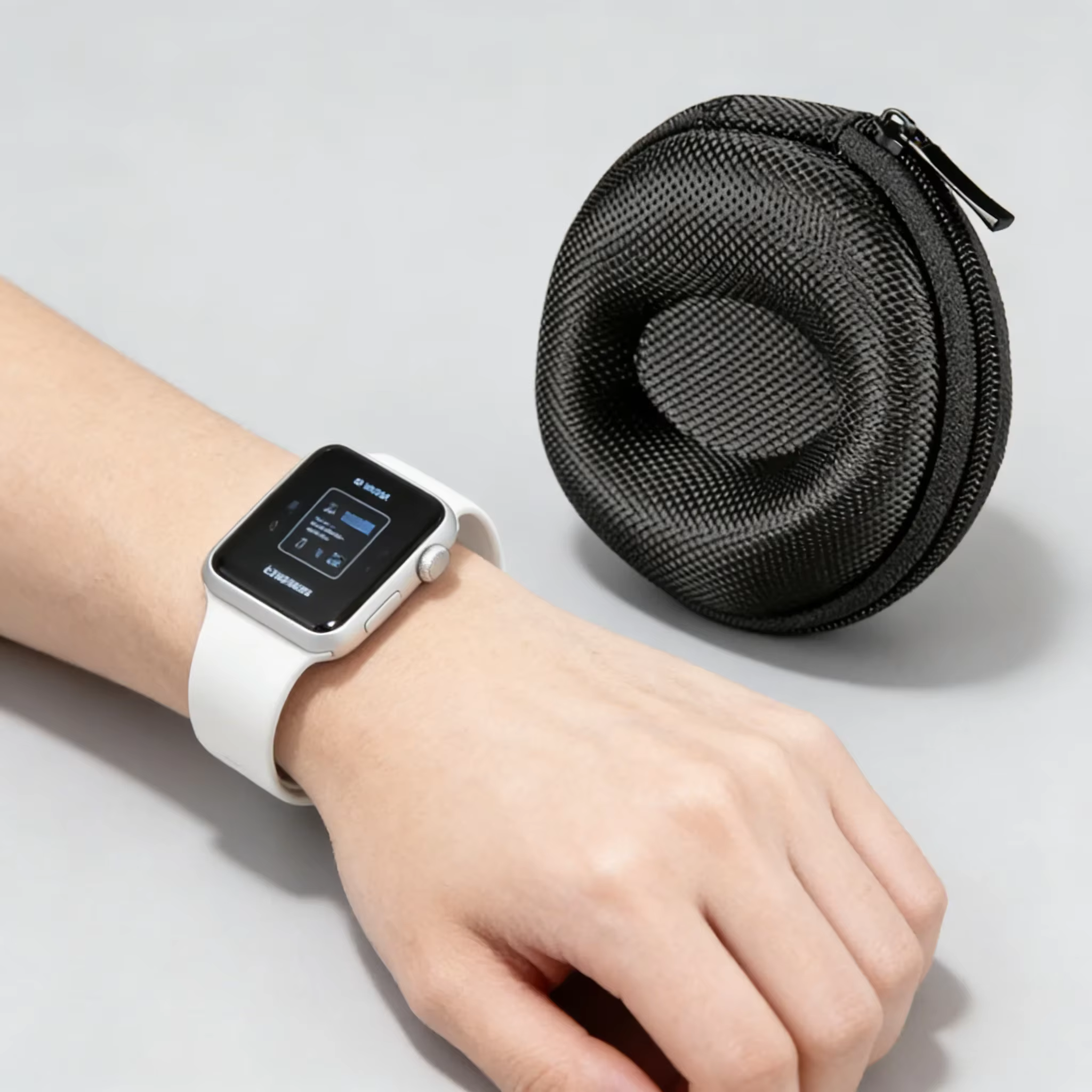 Étui de voyage portable à fermeture éclair pour montre