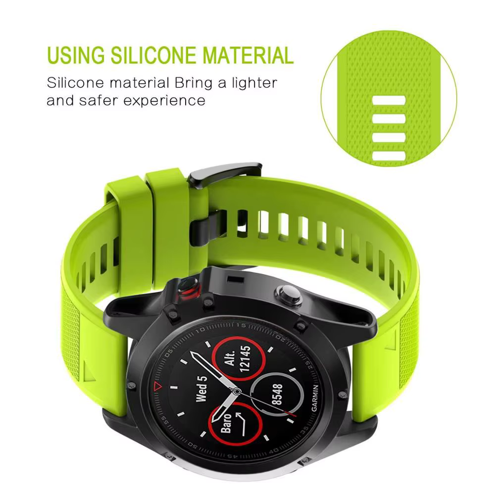 Bracelet de montre Correa Forerunner 955 Solar 965 935 945 QuickFit, bracelet en silicone pour Garmin Fenix 7 7X 6 6X Pro 5 5X, 22mm, 26mm