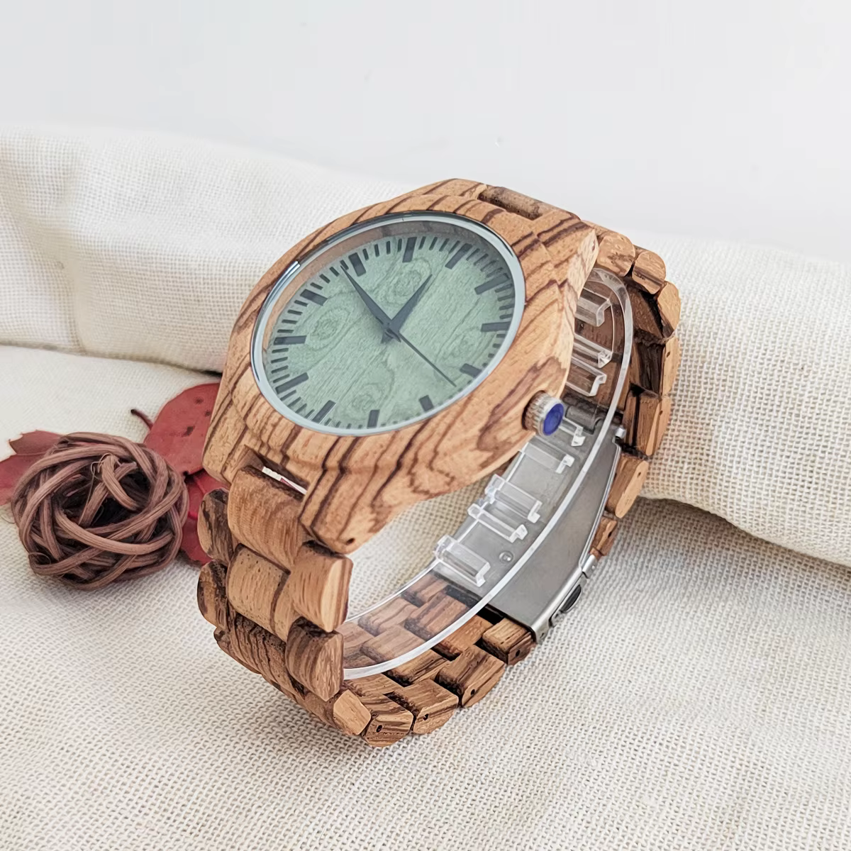 Montres-bracelets en bois Vintage pour hommes et femmes