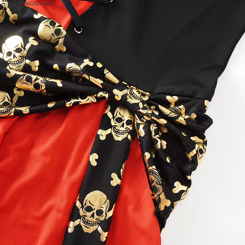 Costume de pirate pour femme, tenue de cosplay de capitaine gothique, robe de fantaisie sexy pour adultes, performance scénique