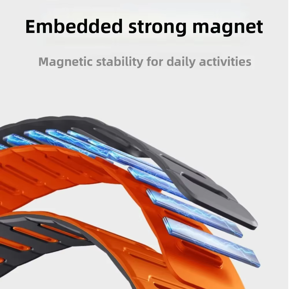 Bracelet magnétique en silicone pour Xiaomi Mi Band 10 Pro 9 Pro 8 Pro