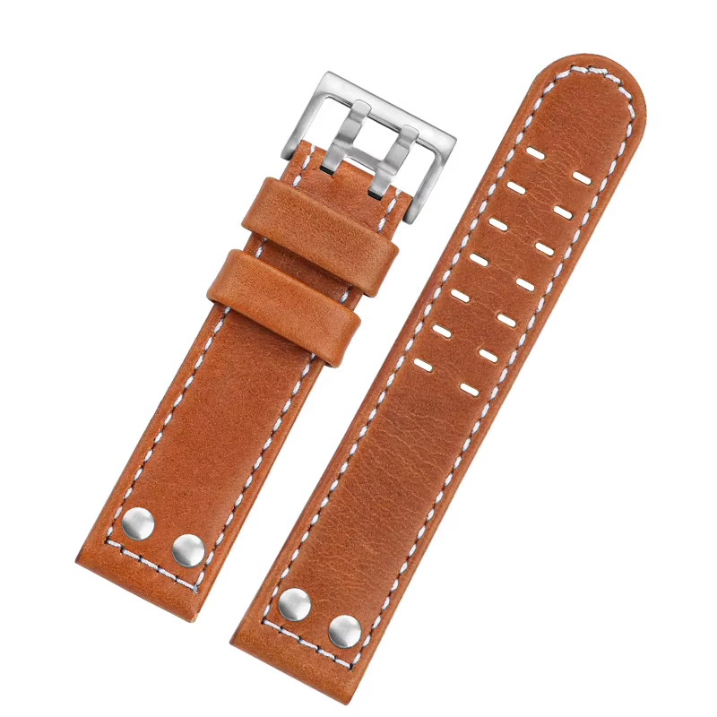 Bracelet de montre en cuir pour homme