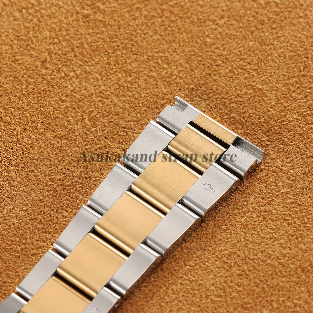 Bracelet de montre de luxe à extrémité plate incurvée