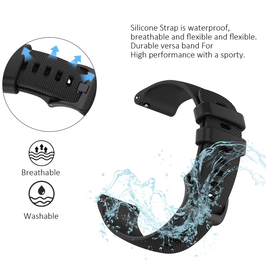 Bracelet de remplacement en silicone souple et réglable pour Amazfit Active Max 2