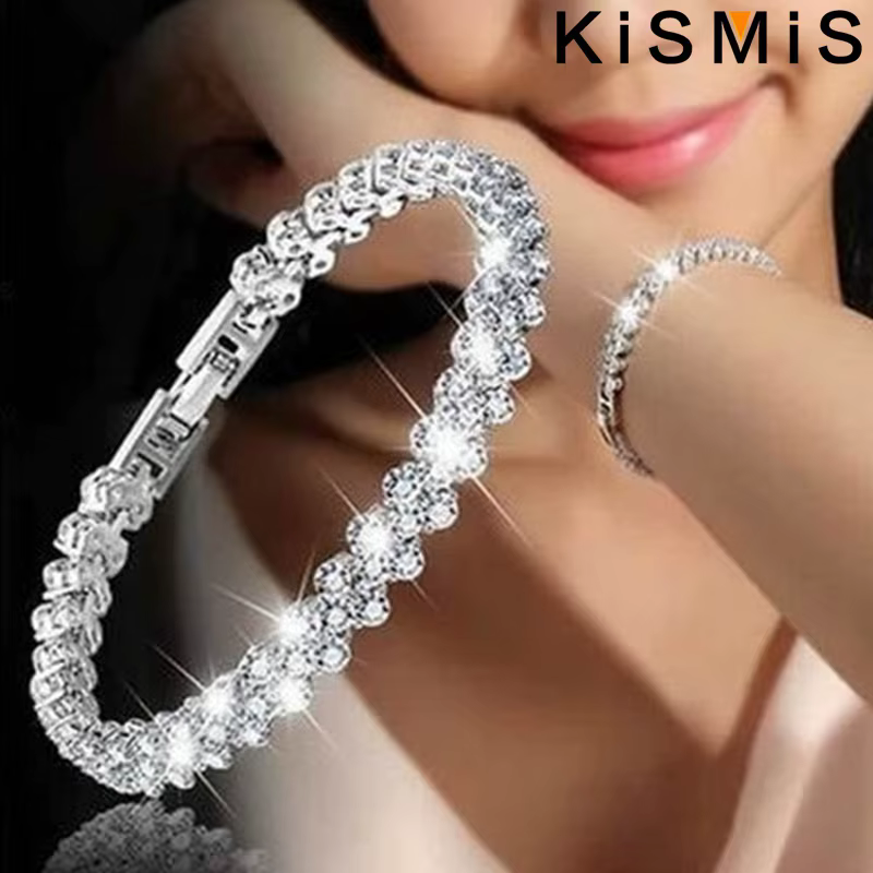 Bracelet jonc en cristal de luxe pour femmes, or rose, argent, bijoux de mode, cadeau fait à la main