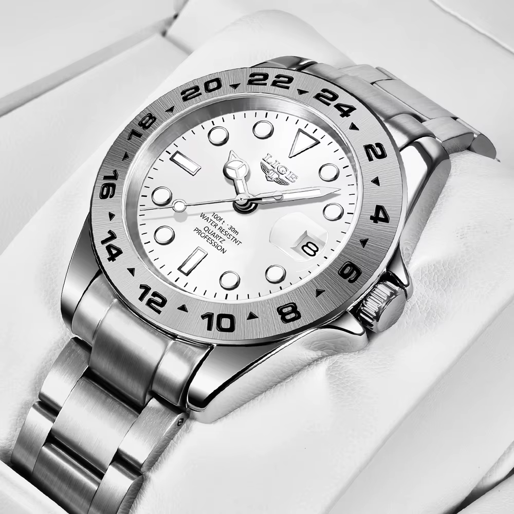 LIGE vente chaude hommes montre Sport