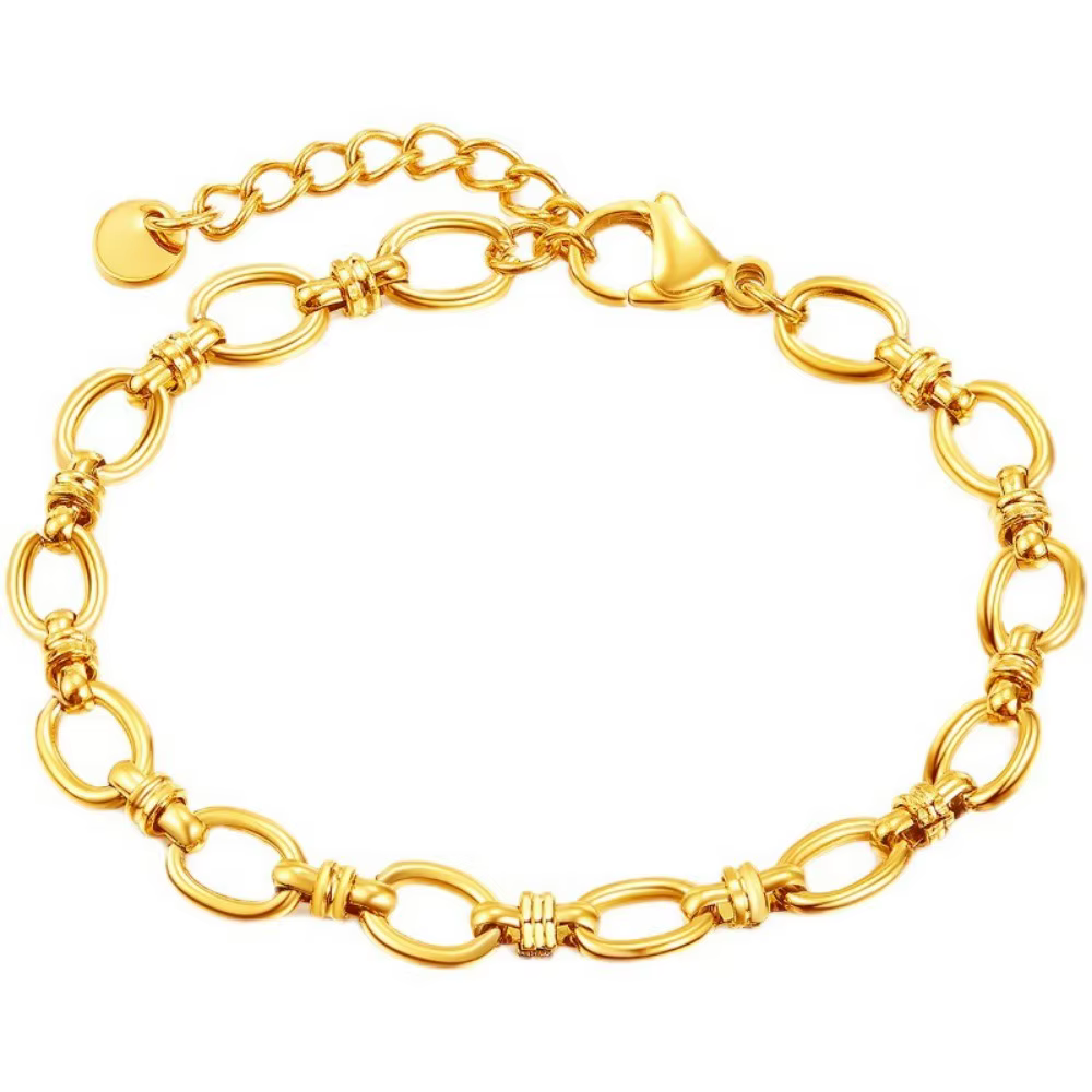 Bracelet Hip Hop Rock en acier inoxydable pour hommes et femmes