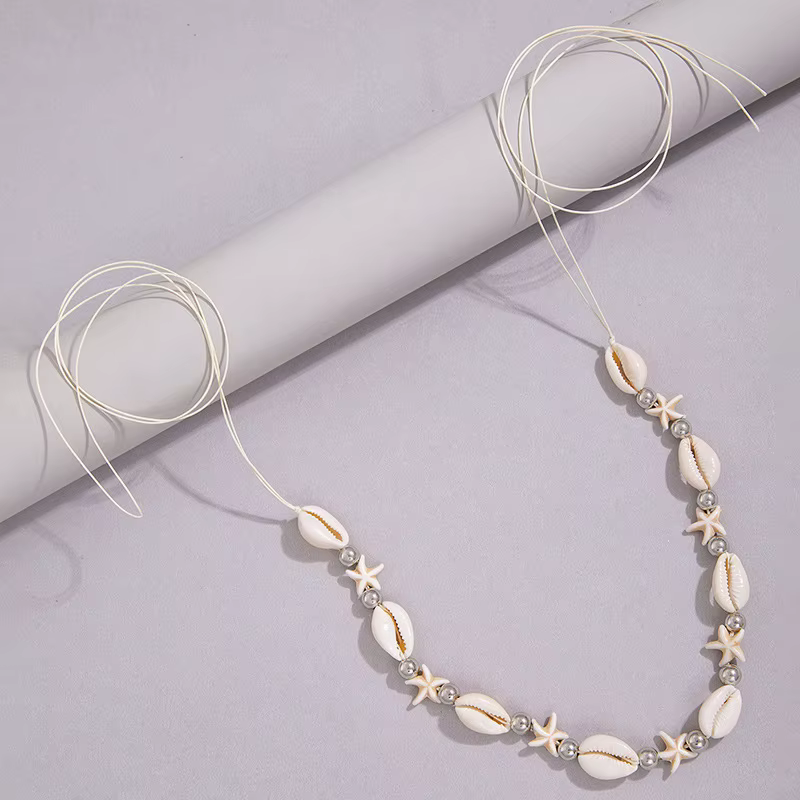 Bijoux de plage d'été Style bohémien pour femmes, chaînes de ventre en coquillage d'étoile de mer, chaîne de taille perlée, accessoire de mode pour vêtements de plage