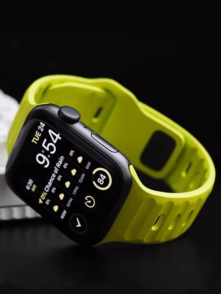 Bracelet sport en silicone pour Apple Watch Band