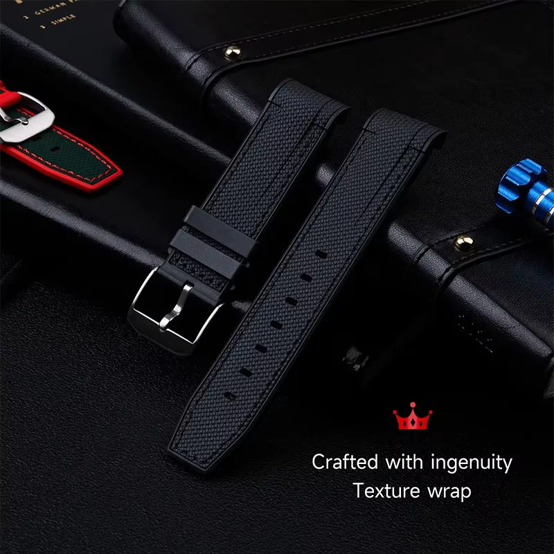 Bracelet de montre en caoutchouc souple
