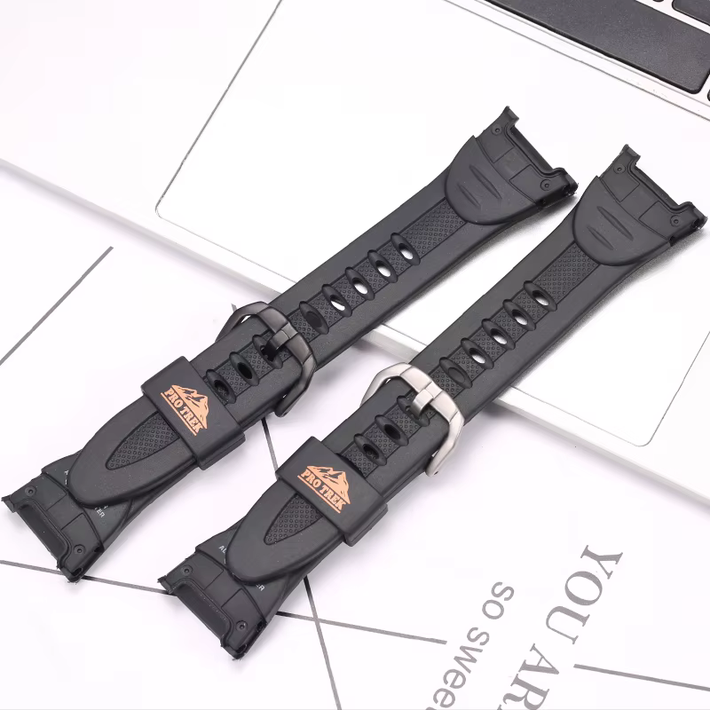 Bracelet de montre en résine pour Casio Pro Trek PRG-50 PRG-60