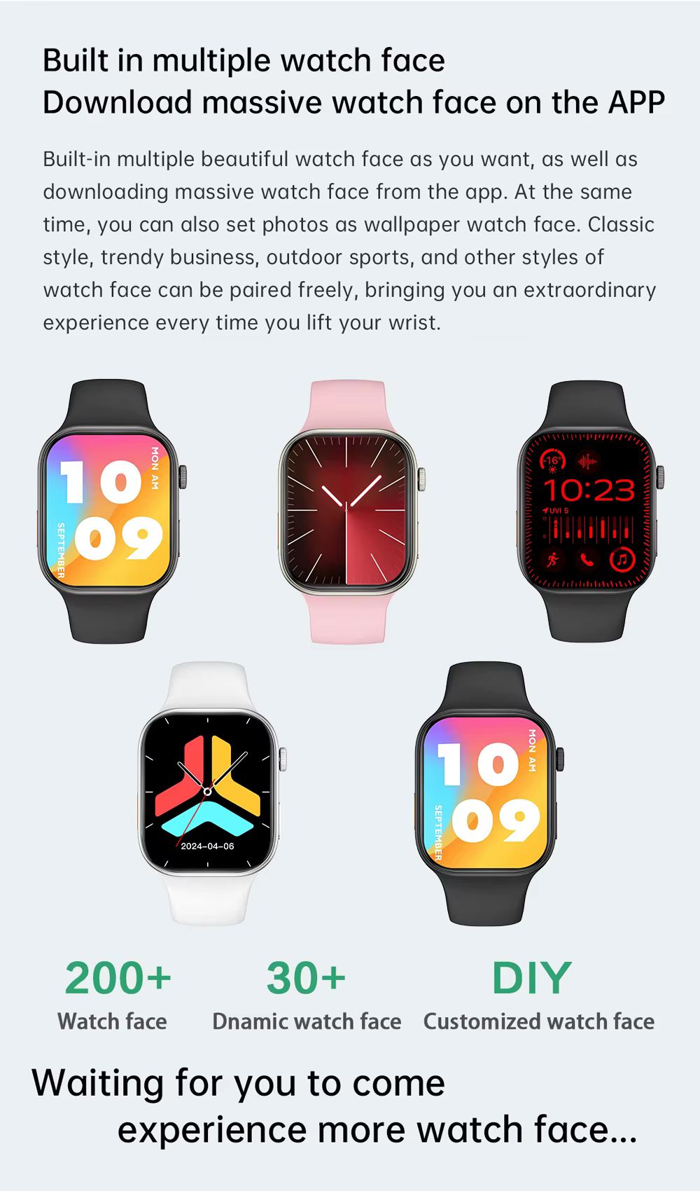 Nouvelle montre intelligente 1.83 "écran HD surveillance du sommeil et de la santé appel Bluetooth Modes multisports montres intelligentes de mode pour femmes hommes cadeau