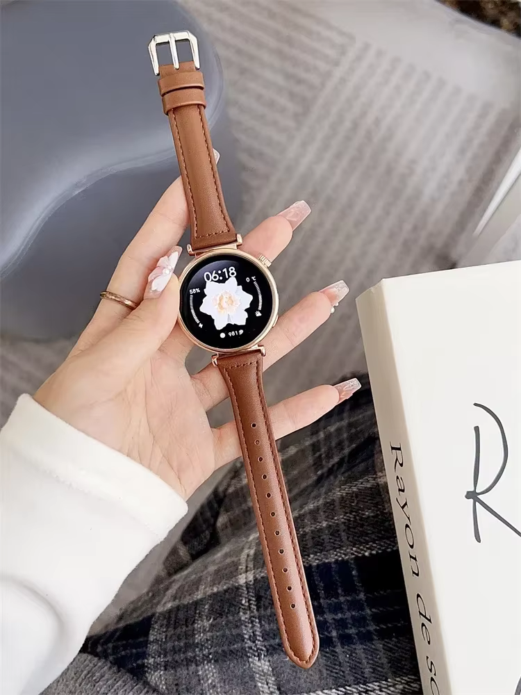 Bracelet en cuir mince pour Samsung Galaxy Watch