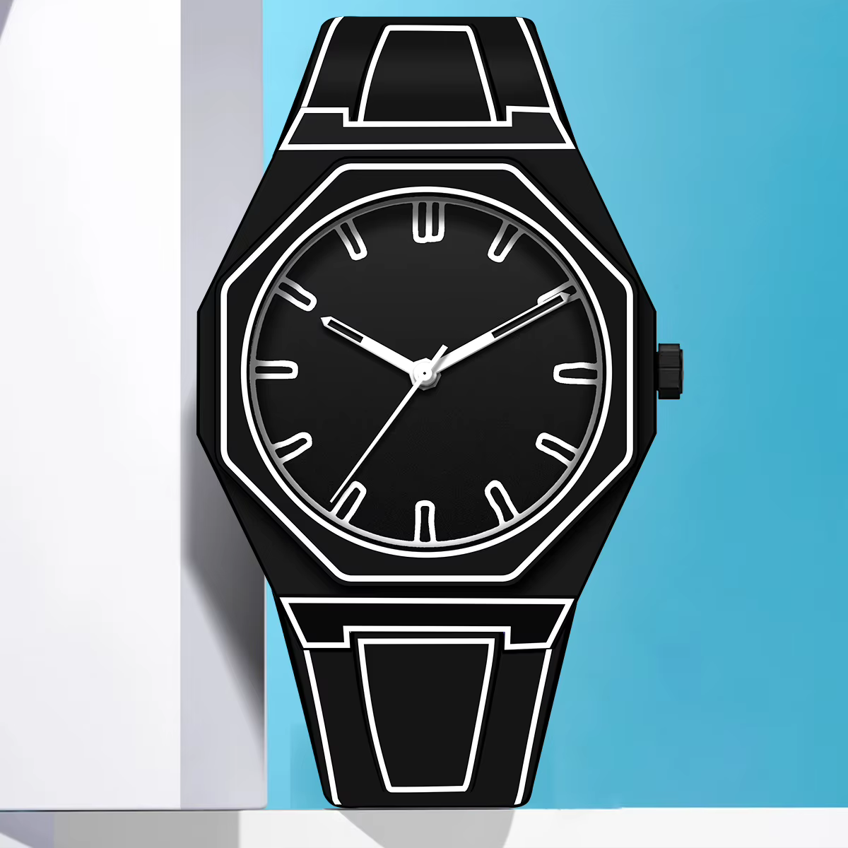 Moderne minimaliste croquis créatif sport et loisirs montre Design