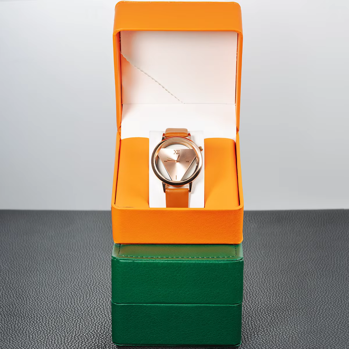 Boîte de rangement de montre en PU