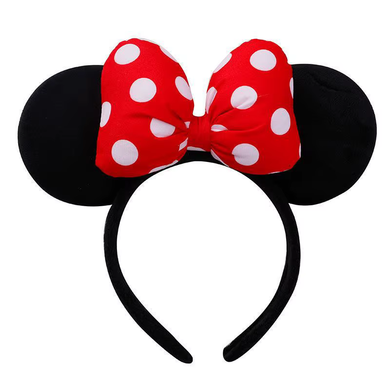 Serre-tête pour la fête, accessoire de cheveux Mickey Minnie, accessoire de cheveux nœud, coiffe de spectacle pour fête