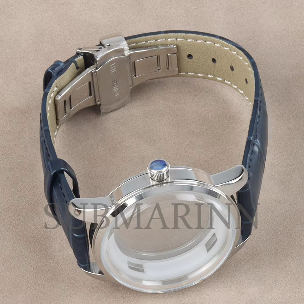 Boîtier de montre en verre arqué 40 mm