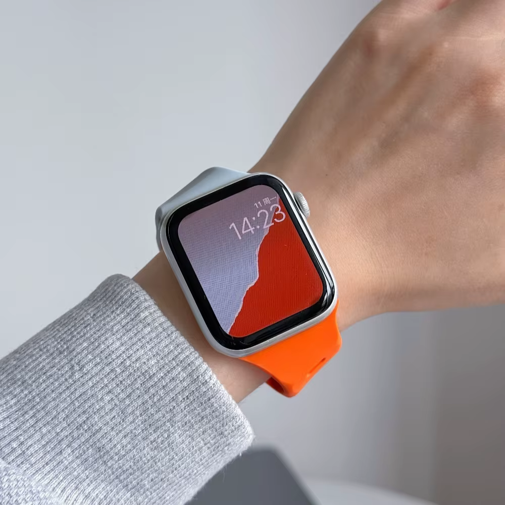 Bracelet de sport en silicone pour Apple Watch Ultra 49mm 40mm 41mm 44mm 45mm 46mm