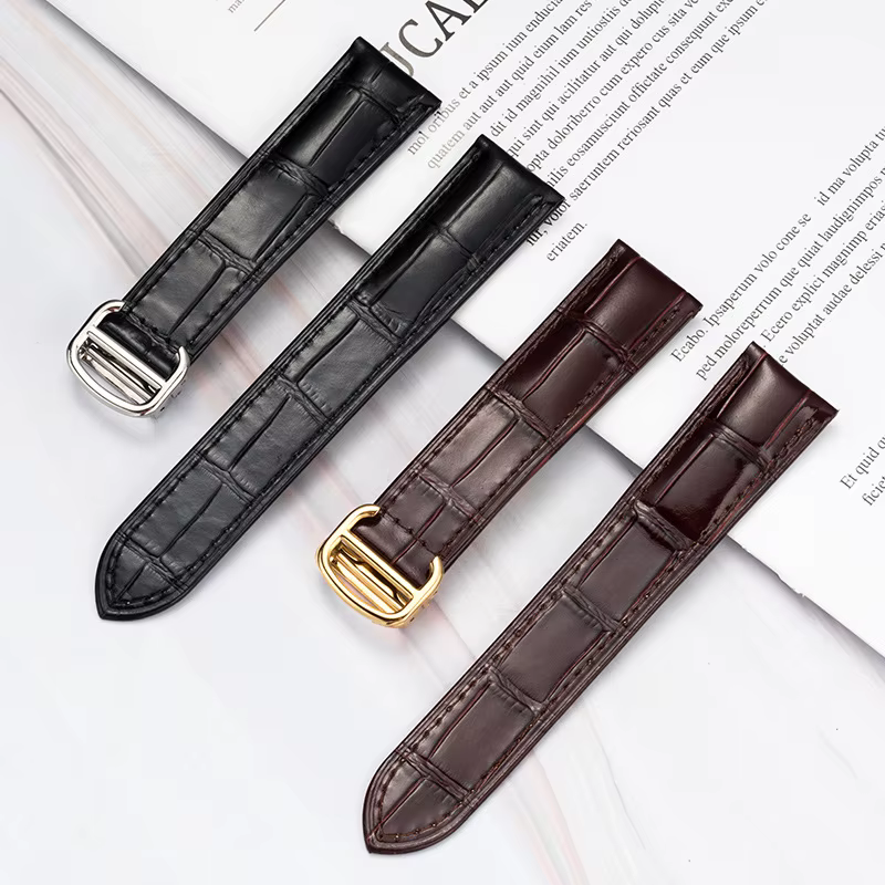 16mm 18mm 20mm 22mm Bracelet de montre en cuir véritable