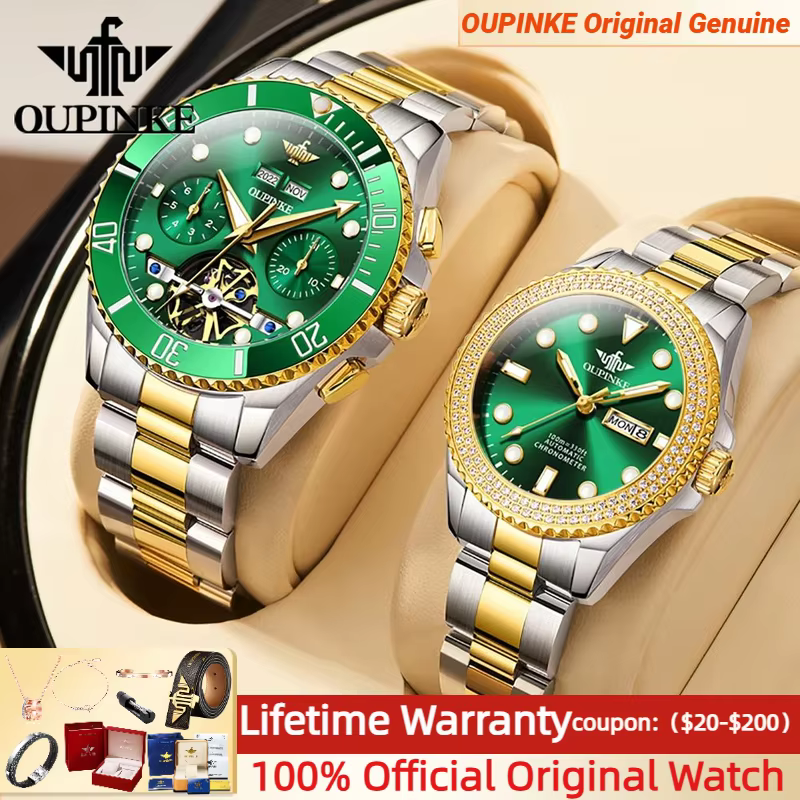 Paire de montres de couple pour hommes et femmes
