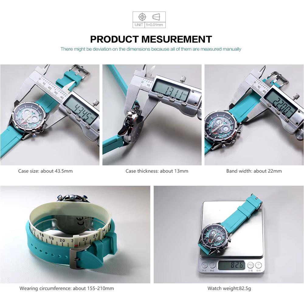 MEGIR montre à Quartz pour hommes avec bracelet en Silicone blanc aiguilles lumineuses mode Sport chronographe étanche montre-bracelet avec calendrier
