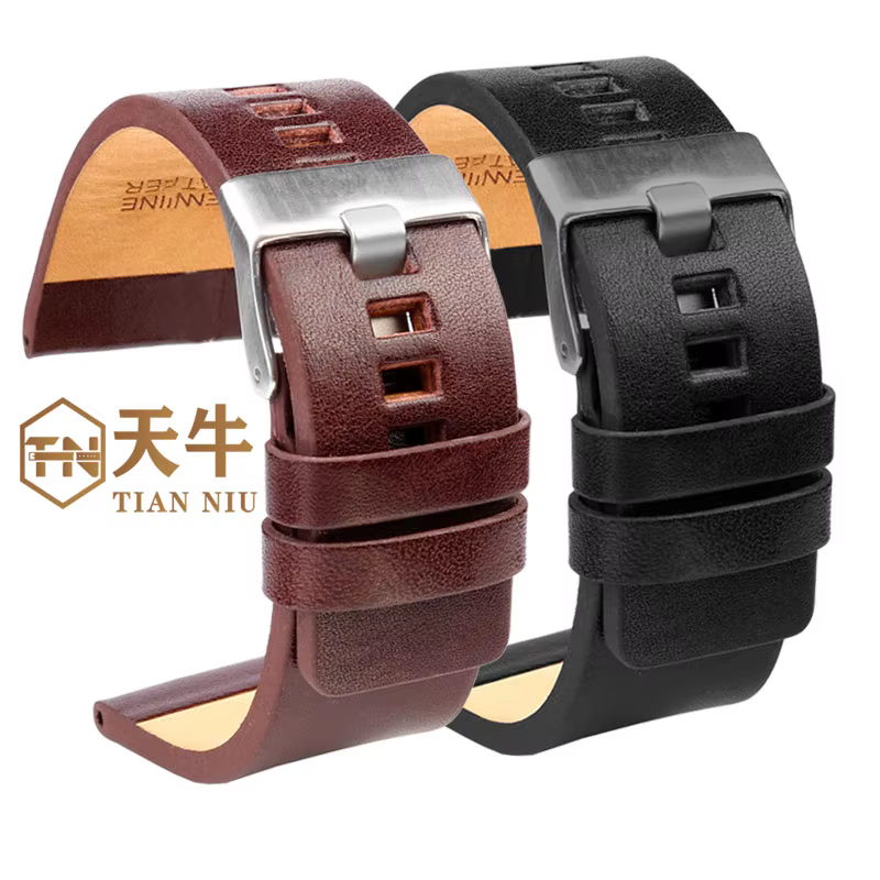 Bracelet de montre en cuir véritable pour montres diesel