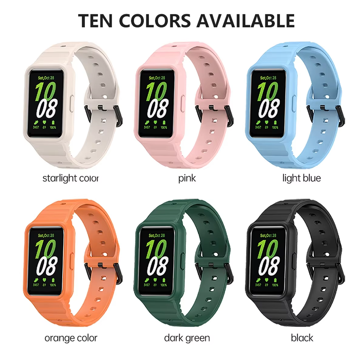 Bracelet intégré et étui pour Samsung Galaxy Fit 3 Watch