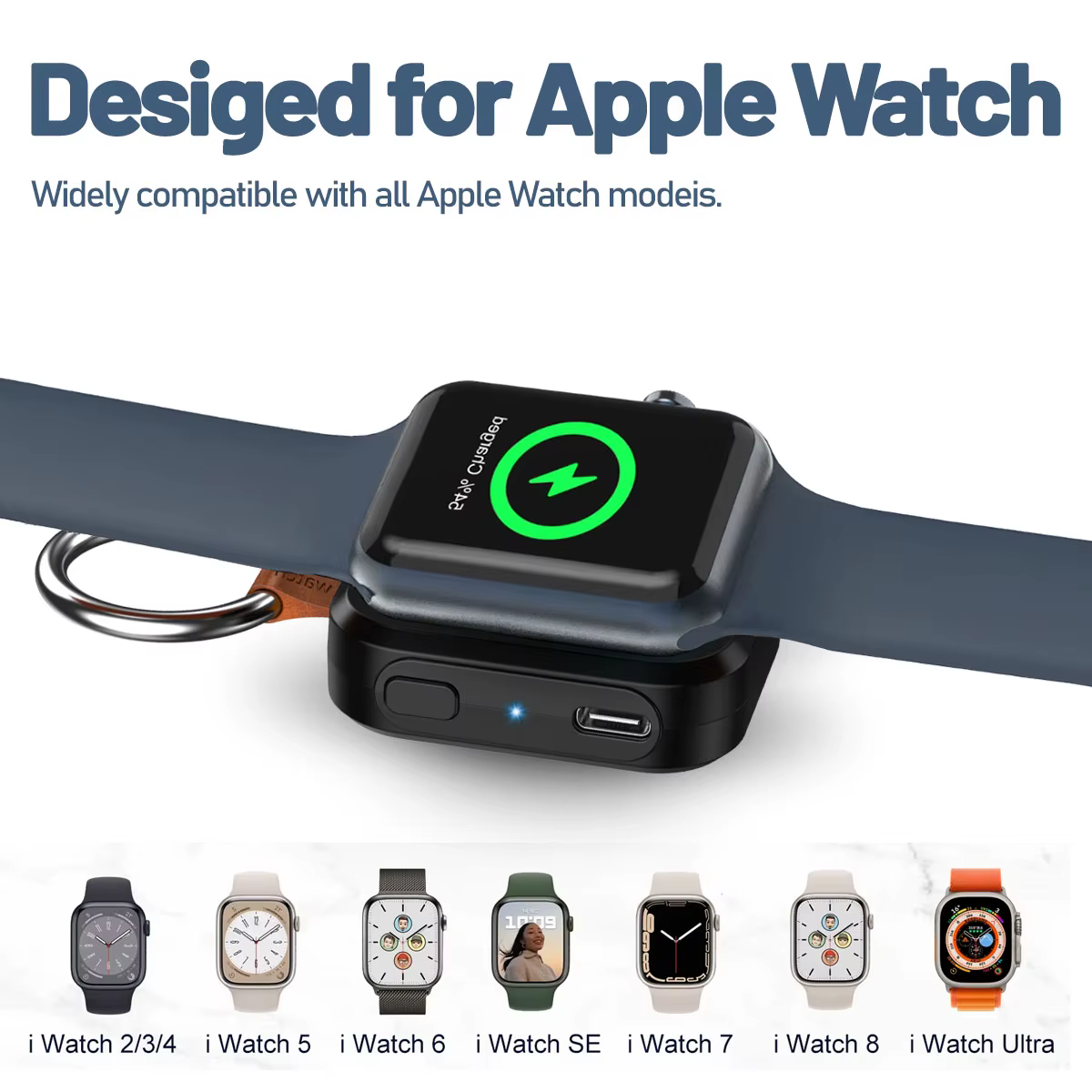 Chargeur sans fil portable pour Apple Watch Series 2 3 4 5 6 7 SE 8 9 10 Ultra/Ultra 2