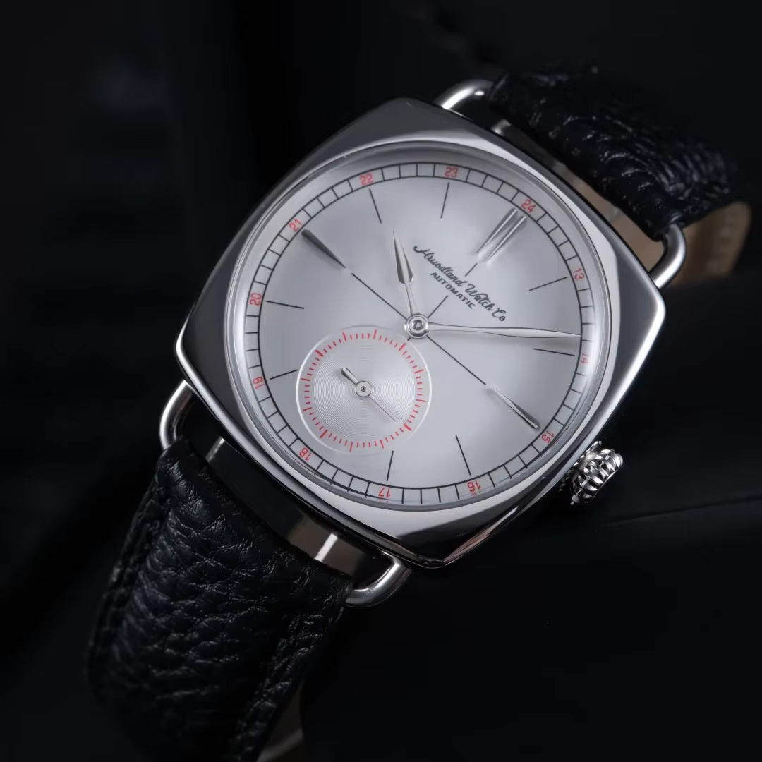 Hruodland 2025 montre mécanique pour hommes mouette St1701 36mm carré verre minéral acier inoxydable étanche 10Bar Reloj Hombre