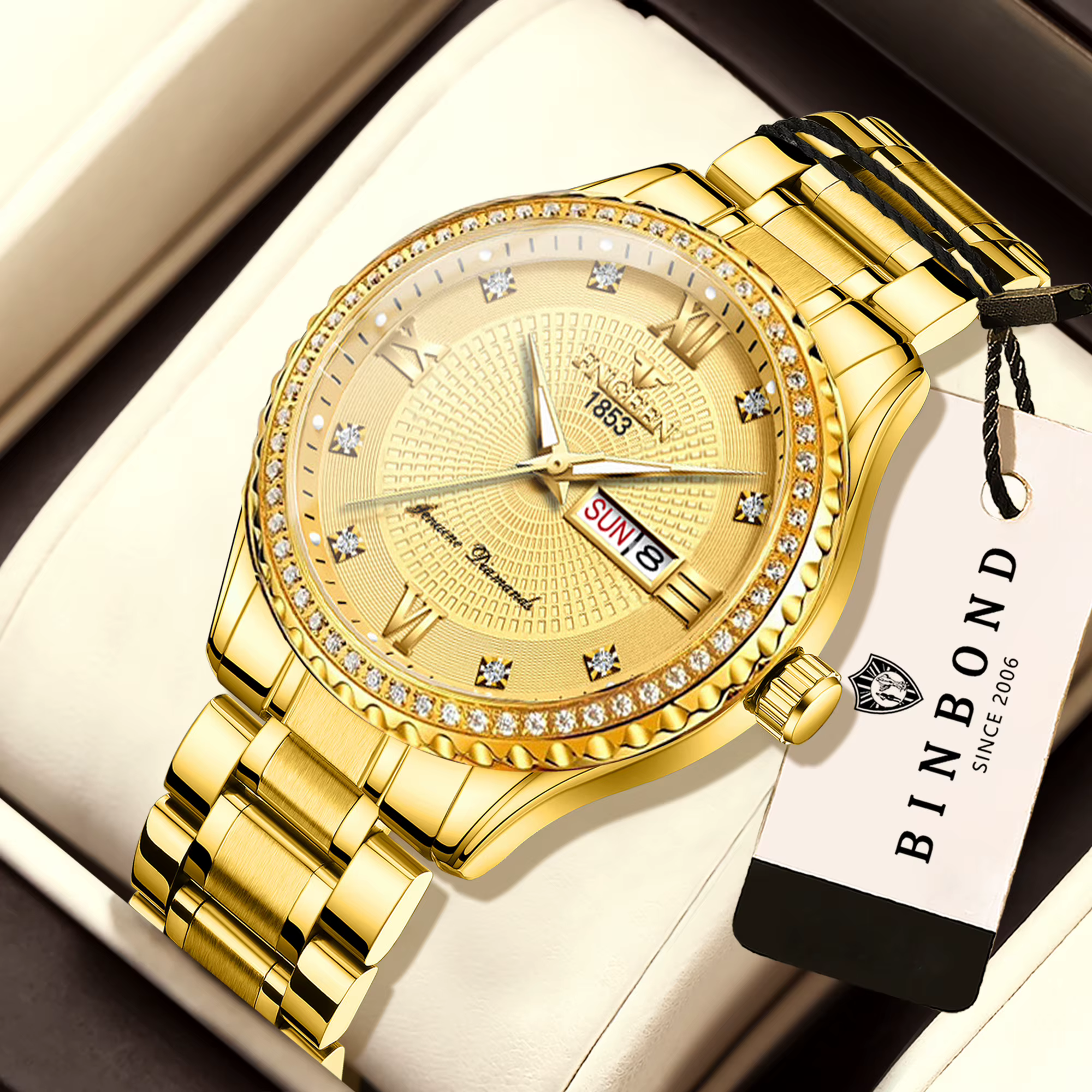 Montre homme BINBOND, précise