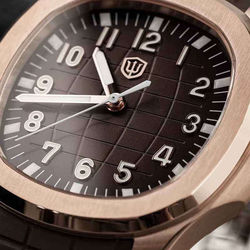 Watchdives WD008 Montre pour homme VH31 Mouvement à quartz à seconde fluide Verre saphir Étanche 100m Super lumineuse