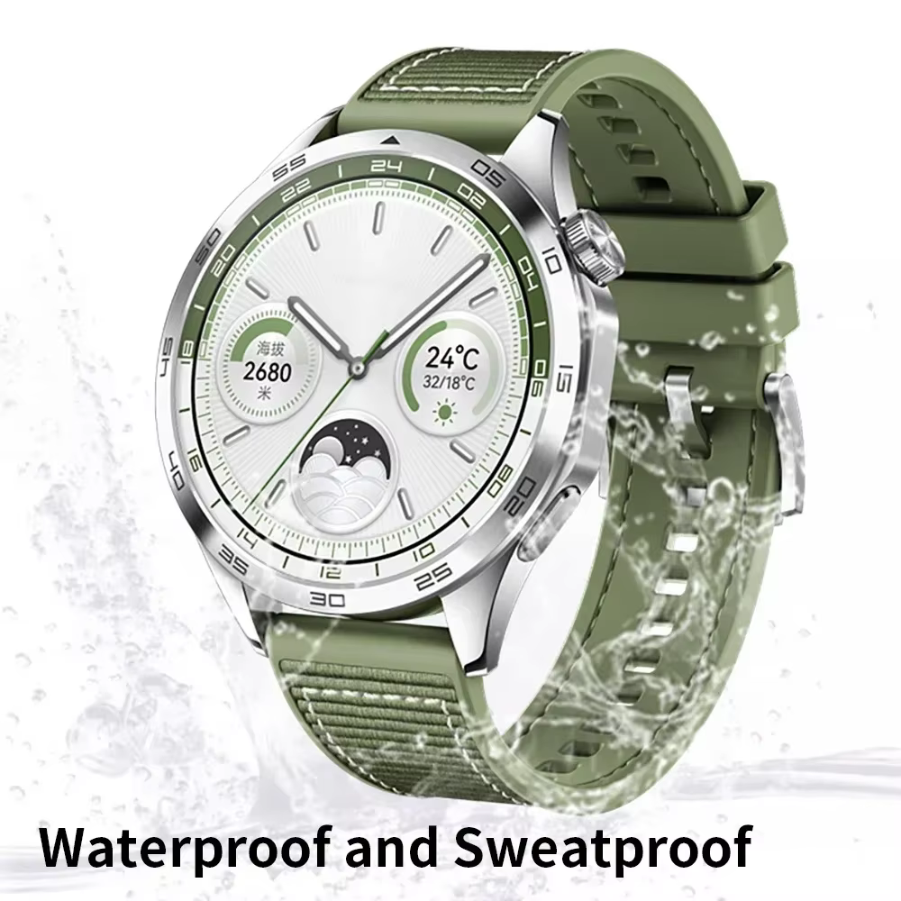 22mm tissé tresse ceinture Bracelet officiel pour Huawei montre GT4 bande