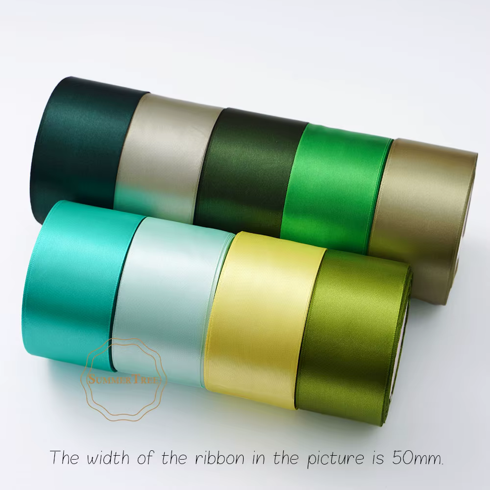 Ruban en Satin 22.8 mètres 6mm 10mm 15mm 25mm 38mm 50mm, nœud d'emballage cadeau fait à la main, artisanat pour fête de mariage, Halloween, décoration de noël