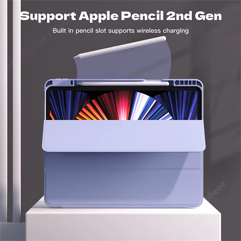 Housse porte-crayon pour iPad Pro 11 12.9 13, étui iPad A16 11th Air 11 "13" M3 Air 5th 4th 10.9 10th 10.2 9th 8th 7th Funda Coque