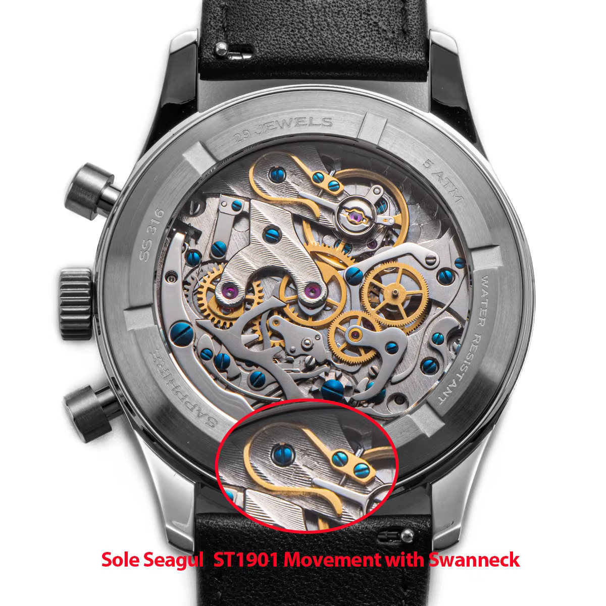 Sugess – montre ST1901 pour hommes